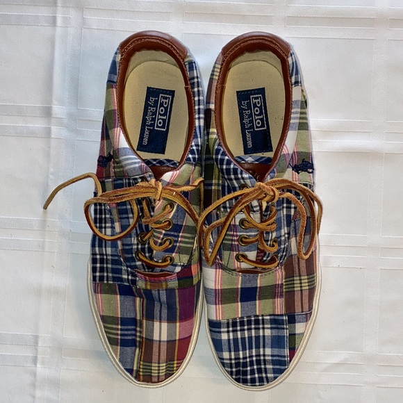 Polo Ralph Lauren Other - Polo Ralph Lauren Vaughn Patchwork Sneakers 10D